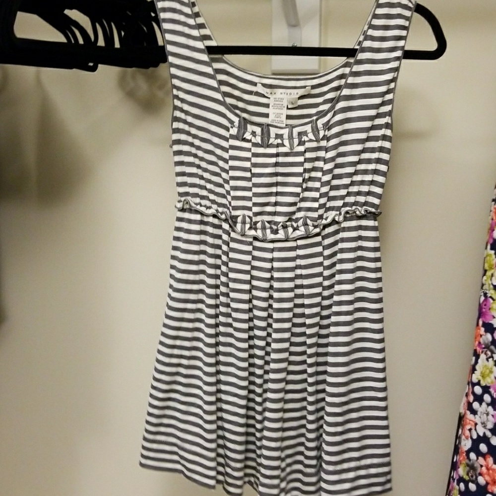 Max Studio striped tank